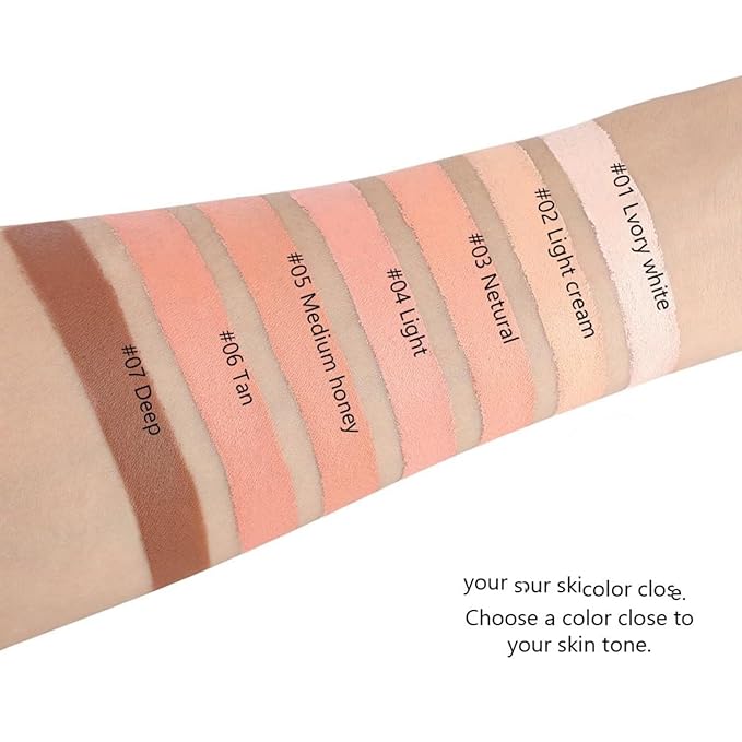 7 Color Solid Concealer Full Coverage Correcting Cream Concealer Waterproof Long-lasting Under Eye Concealer for Dark Circles Color Corrector Pro Concealer (Color 07)-Velvo Beauty