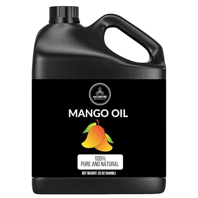 Naturevibe Botanicals Mango Oil 32 Ounces | 100% Pure and Natural | Great for Skin Care and Hair Care-Velvo Beauty