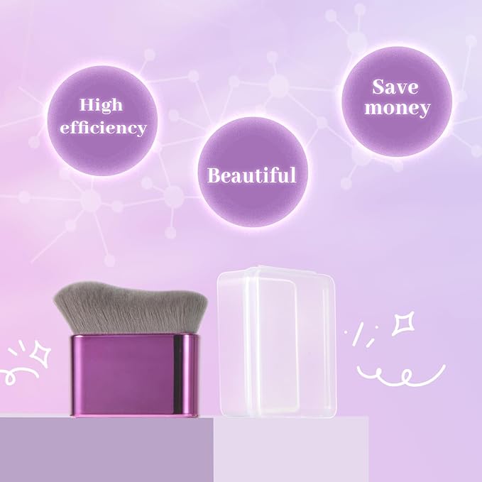 Self Tanner Brush for Body & Face - Kabuki Makeup Brush for Self-Tanner,Tanning Mousse,Foundation & Bronzer | Streak-Free Application,Super Soft Bristles,Professional Tanning & Body Makeup Tool-Velvo Beauty