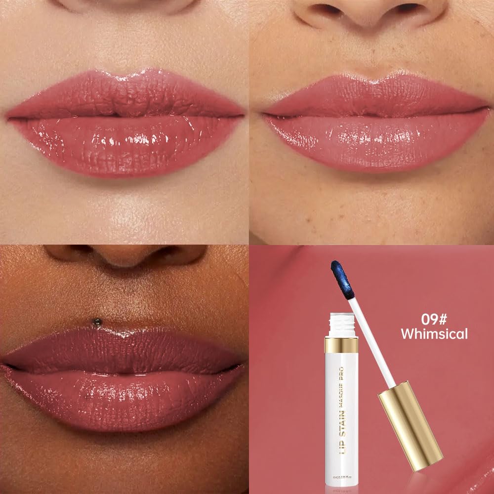 Lip Stain - Wipe-Off &Peel Off Lip Color | Waterproof, Long Lasting, Transfer-Resistant, Smudge-Proof Lip Tint | Easy Wipe Finish, High Pigment | All-Day Vibrant Kiss-Proof Lip Stain, muted rose beige-Velvo Beauty