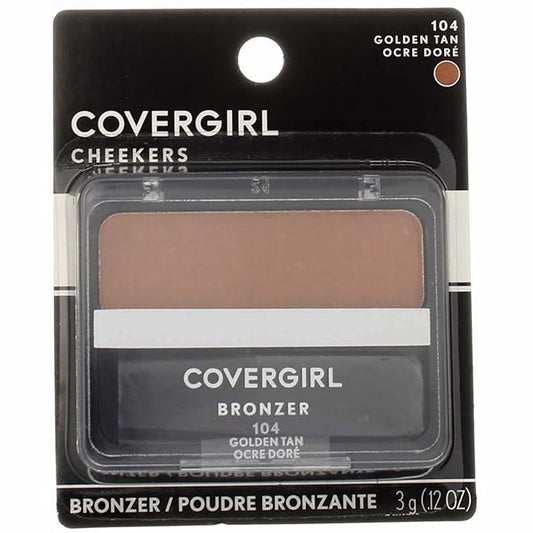 Cover Girl cheekers Bronzer 104 Golden Tan .12 oz-Velvo Beauty