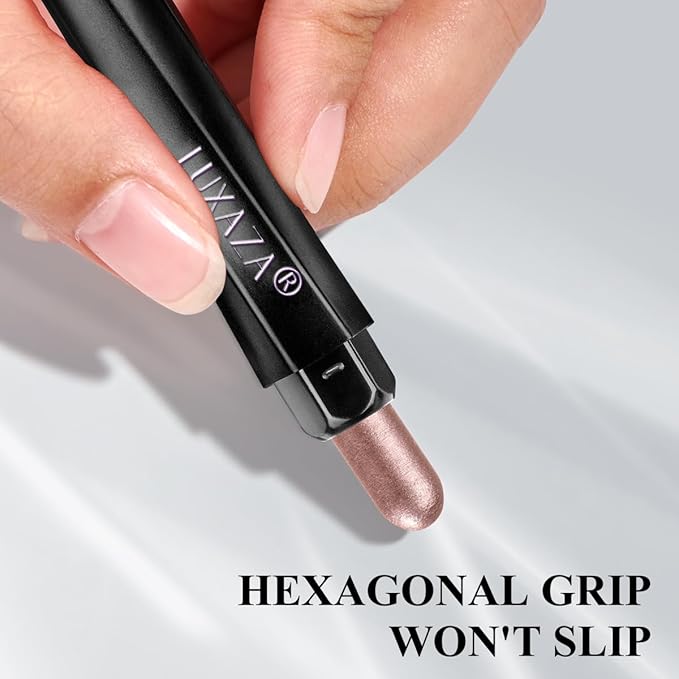 6PCS Cream Eyeshadow Stick Makeup Sets, Metallic And Matte Shimmer Eye Shadow Eye Brightener Stick Pencil Crayon, B06-Pink Ocean-Velvo Beauty