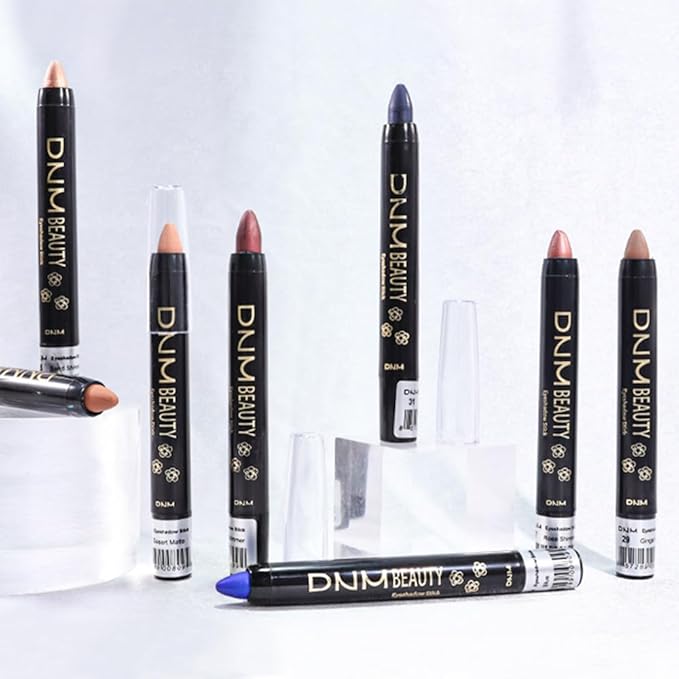 evpct Midnight Blue Shimmer Cream Eye Shadow Brightener Sticks Set for Eyes, Blue Shimmery Matte Pencil Eye shadow Applicator Stick Pen Palette Makeup Waterproof sombras en crema para ojos 31#-Velvo Beauty