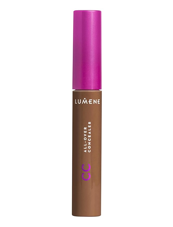 Lumene Under Eye Concealer - CC All-Over Hydrating Concealer with Medium Coverage - Multi-Tasking Under Eye Makeup Infused with Hyaluronic Acid with a Skin-Like Finish - 7 Deep (0.3 fl oz)-Velvo Beauty