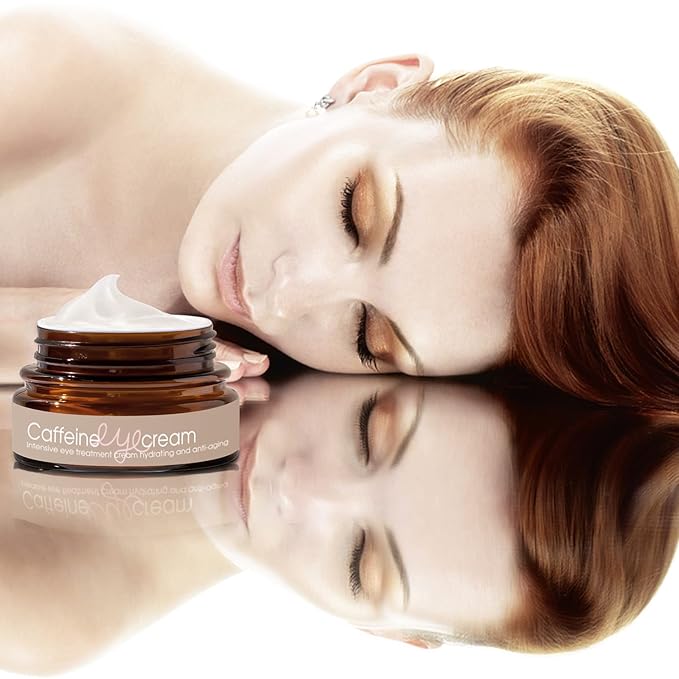 Natural Caffeine Eye Cream serum With Collagen,Hyaluronic Acid for Dark Circle and Puffiness,Great Under Eye Cream for Anti Aging,Eye Lift Treatment for Men &Women 0.52oz-Velvo Beauty
