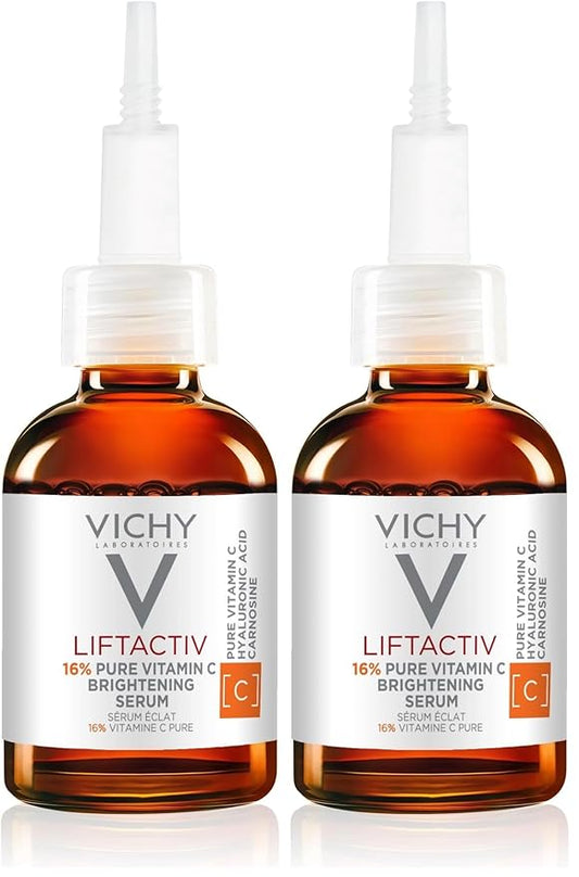 Vichy LiftActiv Vitamin C Serum For Face, Brightening Serum With 16% Pure Vitamin C + Hyaluronic Acid + Vitamin E, Improves Radiance & Firmness, Anti Aging, Protects Skin From Discoloration-Velvo Beauty