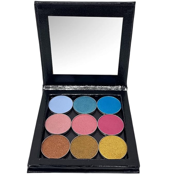Small Magnetic Makeup Palette, Empty Magnetic Palette, Universal Magnet makeup palette for Eyeshadows, Powders, Customizable Beauty Organizer with Clear Window-Velvo Beauty