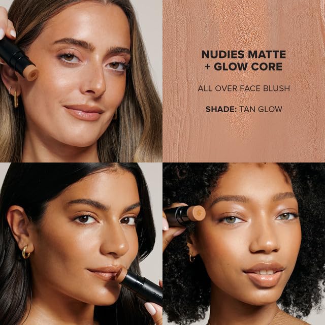 Nudies Matte + Glow Core All Over Face Blush Color - Tan Glow-Velvo Beauty