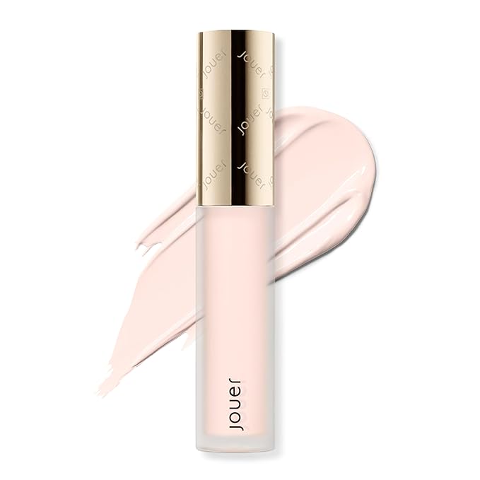 Jouer Essential High Coverage Liquid Concealer - Brightening Concealer - Color Corrector for Under Eye Dark Circles, Spot Coverage, and Eye Primer - Soft Matte Finish, Snow-Velvo Beauty