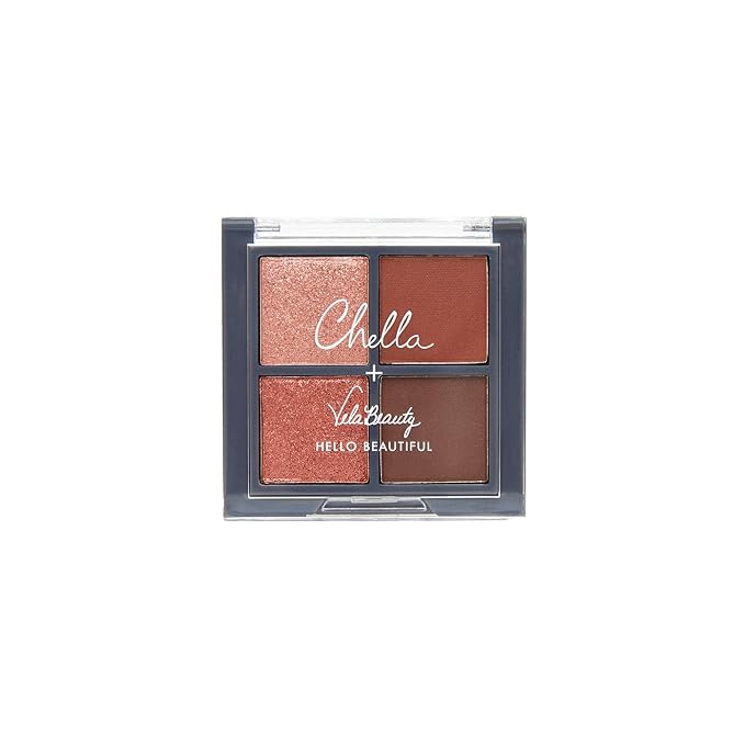 Chella Makeup Eyeshadow Palette, Travel Size, Blushing Rose-Velvo Beauty