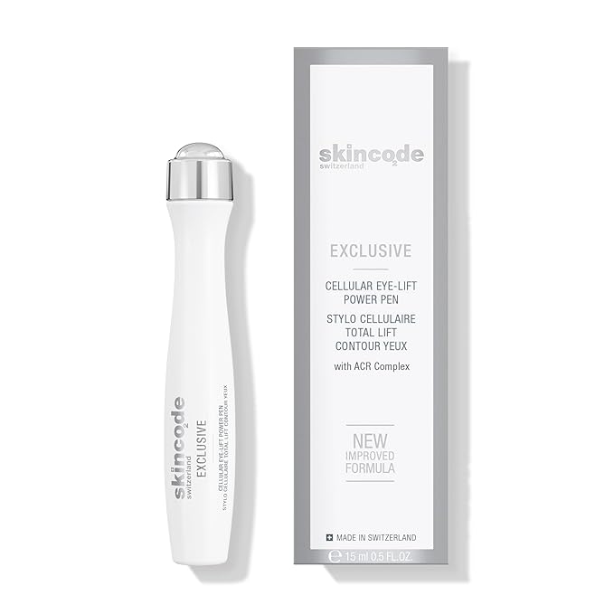 Exclusive Cellular Eye-Lift Power Pen | Cooling Roll-On for Puffiness & Dark Circles | Multi-Corrective Eye Booster | ACR Complex for Collagen Boost & Wrinkle Reduction (0.5 Oz / 15 mL)-Velvo Beauty