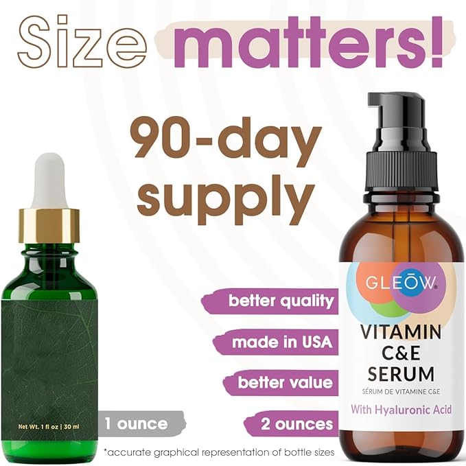 Vitamin C Face Serum, Hydrating Vitamin C Serum for Face with Hyaluronic Acid, Suitable For All Skin Types, Targets the Appearance of Dull Spots 2oz-Velvo Beauty