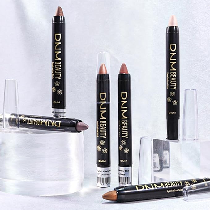 evpct Cocoa Shimmer Cream Eye Shadow Brightener Sticks Set for Eyes, Cocoa Shimmery Matte Pencil Eye shadow Applicator Stick Pen Palette Makeup Waterproof sombras en crema para ojos 21#-Velvo Beauty