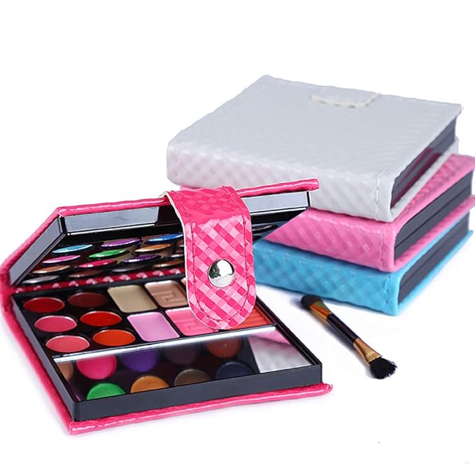 32 Colors Eyeshadow Palette Makeup Contouring Kit Combination with Lipgloss, Blusher and Concealer #1 - Perfect for Professional and Daily Use-Velvo Beauty