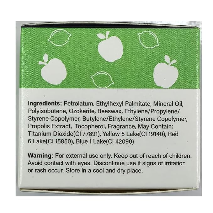 Apple Lime Sleeping Lip Mask, Bee Lip Balm Lip Mask Honey Pot, Lip Mask Overnight Propolis Moisturizing Lip Balm with Stick, Hydrating Repair Prevention Dry & Cracked Lip Scrubs Exfoliato-Velvo Beauty