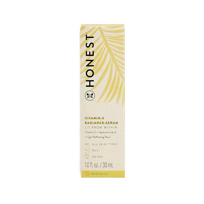 Honest Beauty Get Glowing Bundle | Vitamin C Radiance Brightening Serum + Everyday Moisturizer | Improves Skin Tone | Vitamin C + Pearl | EWG Verified + Cruelty Free | 1 fl oz, 1.7 fl oz-Velvo Beauty