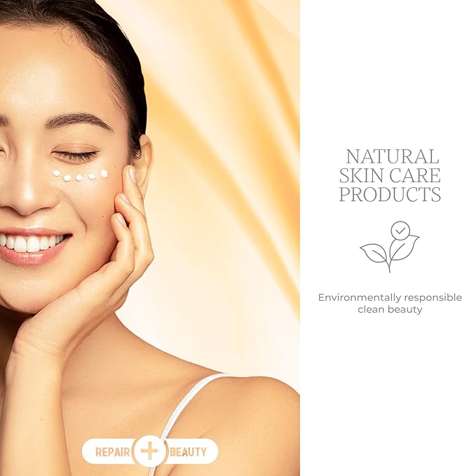 Vitamin C, Collagen and Peptides Eye Cream - Reduces Dark Circles, Puffiness & Eye Bags, Brightening Under Eye Cream - Cruelty Free Korean Skin Care For All Skin Types - 1.0 Fl. oz/ 30ml-Velvo Beauty