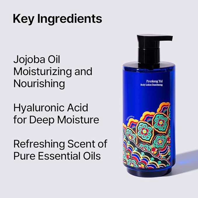 Pyunkang Yul PKY Dancheong Body Lotion, Intensive Moisture, Natural Scents with Essential Oils, Inspired by Fade-Resistant Korean Dancheong, Zero Irritation, Korean Skincare (11.83 Fl. Oz, 350ml)-Velvo Beauty
