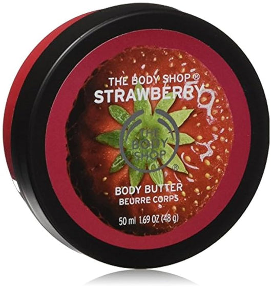 The Body Shop Strawberry Body Butter - Nourishing & Moisturizing Skincare for Normal Skin – Vegan - 1.69 Oz-Velvo Beauty