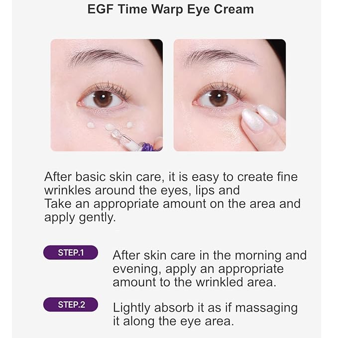 MIBA EGF Signature Time Warp Eye Cream 30ml / 1.01 fl.oz with all the conditions of a good eye cream-Velvo Beauty