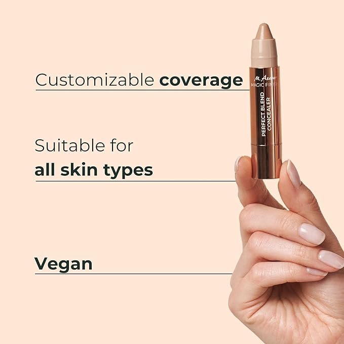 M. Asam MAGIC FINISH Perfect Blend Concealer Nude (0.1 Oz) - concealer perfects & conceals blemishes & imperfections, make-up with adjustable coverage & instant blur effect, vegan-Velvo Beauty