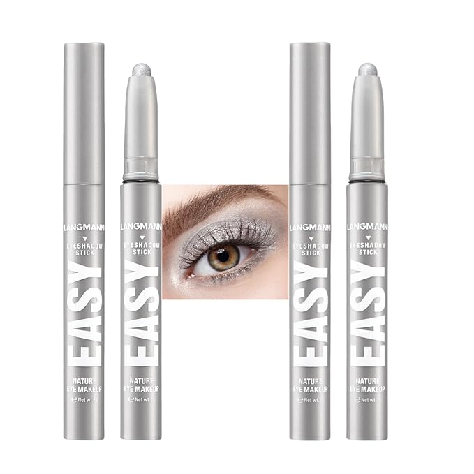 Jolilab Eyeshadow Stick Set, 2 Colors Matte Professional Bright-Colored Contouring and Highlight Stick, Cream Waterproof Long Lasting High Pigmented Eye Shadow. (2, 07+07 2pcs)-Velvo Beauty
