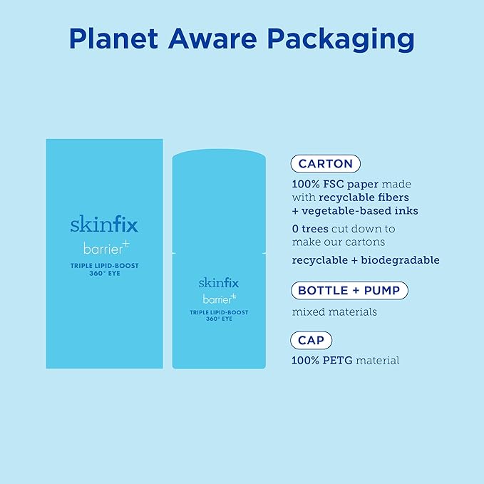 Skinfix Barrier+ Triple Lipid-Boost 360° Eye Cream: Targets Dark Circles, Puffiness, and Fine Lines Around Eyes and Lids, Clinically Proven to Brighten and Refresh Eyes, 0.5 oz-Velvo Beauty