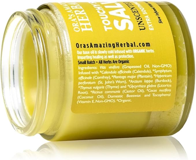 Ora's Amazing Herbal, Eczema Treatment, Touchy Skin Salve, Ultra Healing Body Butter, Organic Calendula for Skin, Herbal Salves, Unscented Skin Care-Velvo Beauty