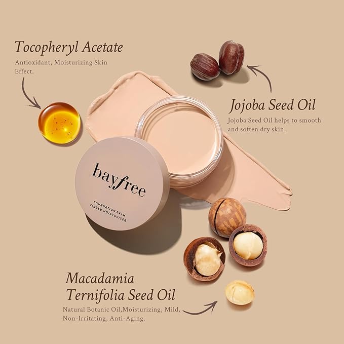 Foundation Balm, Matte Full Coverage Cream Foundation, Mature Skin Foundation, Creamy, Waterproof, Lightweight Face Makeup, 0.99 oz (CREAMY NATURAL)-Velvo Beauty