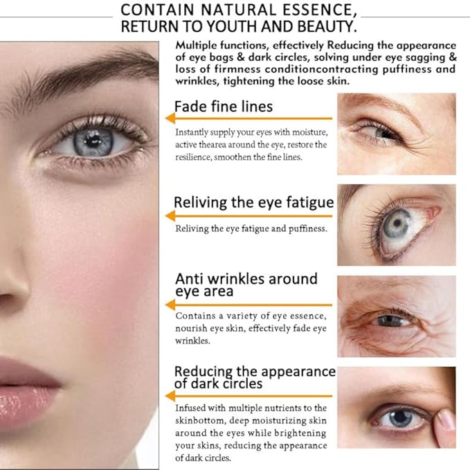 Peptide Under Eye Roller Serum With Roller Balls For Dark Circles And Puffiness | Massage Ball Cream for Fine Lines and Wrinkles | Hydrates Brightens Under Eye Area Restores Skin Firmness (PEPTIDE)-Velvo Beauty