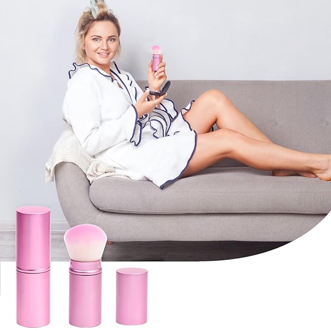 UNIMEIX Makeup Brush Sunscreen Applicator Retractable Kabuki Blush Brush Foundation Brush for Liquid Makeup, Bronzer, Cream or Powder-Velvo Beauty