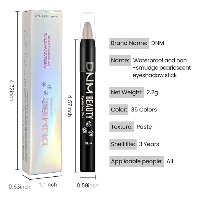 evpct Cocoa Shimmer Cream Eye Shadow Brightener Sticks Set for Eyes, Cocoa Shimmery Matte Pencil Eye shadow Applicator Stick Pen Palette Makeup Waterproof sombras en crema para ojos 21#-Velvo Beauty