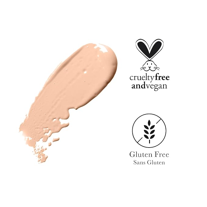 100% PURE Healthy Foundation Full Face Coverage Makeup, Liquid Matte Finish with Anti-Aging Benefits - Vegan Gorgeous Fruit Pigmented Sand Color (Light Medium with Neutral Undertone) - 1 Fl Oz-Velvo Beauty