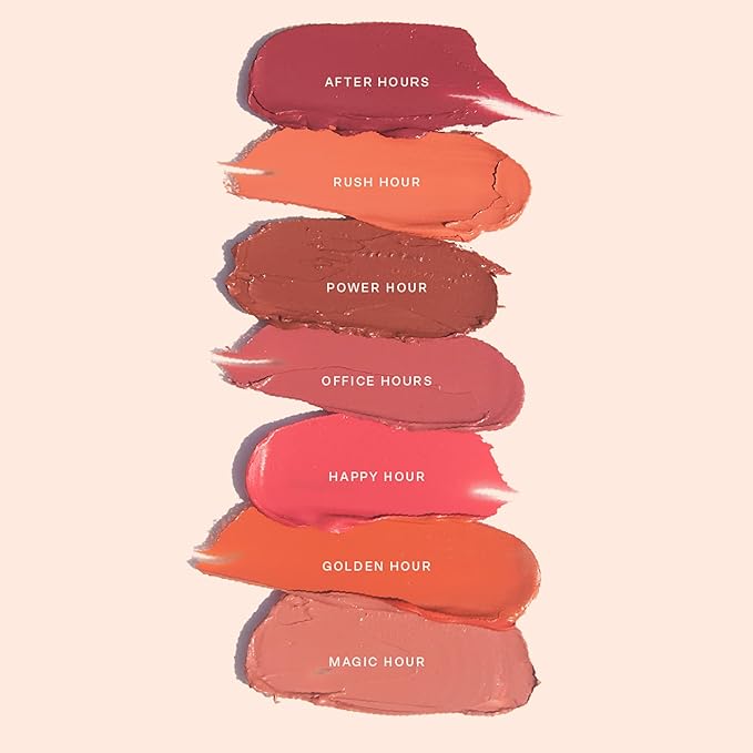 Tower 28 Beauty BeachPlease Cream Blush for Cheeks and Lips - Multi-Purpose Lip and Cheek Tint in Sun-Kissed Peach Blush - for Sensitive Skin – Color RUSH HOUR, Luminous Finish-Velvo Beauty