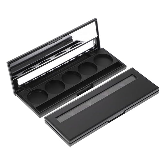 2Pcs 5 makeup pallet eyeshadow pans magnetic empty Palette Containers makeup container Eyeshadow Empty Case sample containers Eyeshadow Case cosmetic makeup powder travel-Velvo Beauty