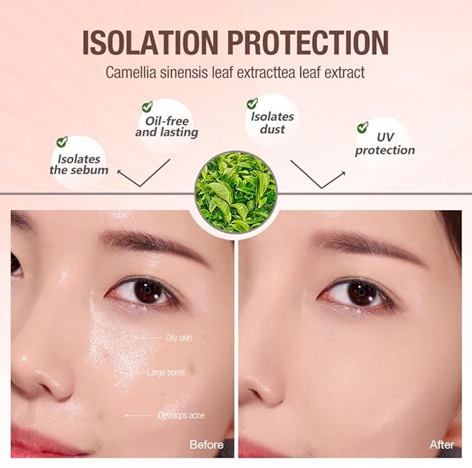 Professional Makeup Primer - Moisturizing, Oil-Free, UV Protection, Pore Minimizing, Wrinkle Smoothing, Long-lasting, Even Tone, Natural Finish-Velvo Beauty