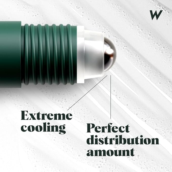 Wolf Project Under Eye Roller - Korean Beauty, with Caffeine, Vitamin C and Peptides - Energizing Serum for Dark Circles and Puffiness, Fine Lines, Wrinkles - Gel-Based Brightening Cream-Velvo Beauty