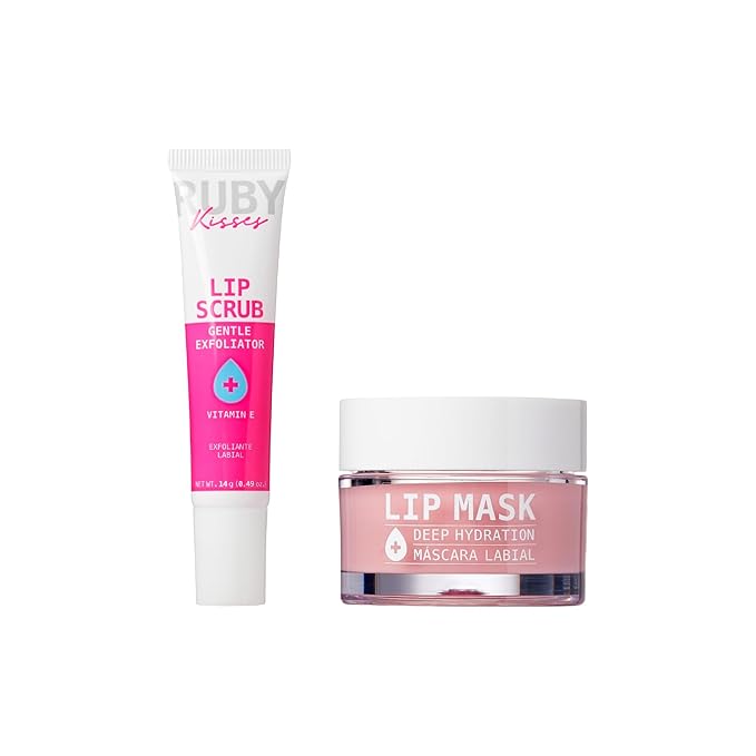 Ruby Kisses Intensive Lip Mask, Ultra Hydrating Overnight & Day Use, Jojoba Oil & Shea Butter Enriched for Nourished Lips, Antioxidant Formula for Protect & Soften-Velvo Beauty