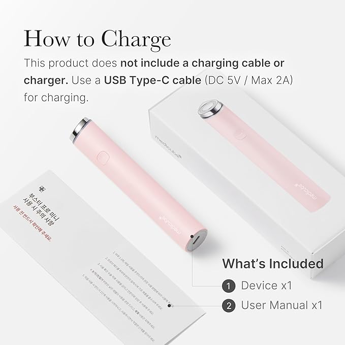 medicube Mini Booster Pro Pink | Affordable at-Home Facial Skin Care Tool for Beginners - Portable Glow Booster for Glass Skin, Boosting Skin Care Absorption, Skin Care for Teens, Korean Skin Care-Velvo Beauty