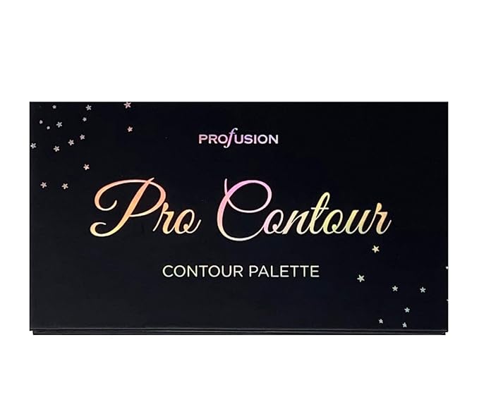 Profusion Cosmetics Pro Contour Palette - Portable, Thin and Lightweight Professional 3 Bronze & 3 Matte Highlight Colors With Full Length Mirror-Velvo Beauty