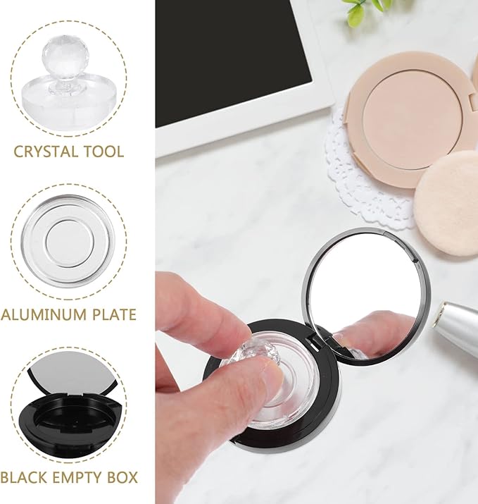 FOMIYES Eyeshadow Pallets Makeup Storage Organizer Box Empty Loose Powder Blush Container Empty Blush Case Loose Powder containers Compact Container: Reusable Eyeshadow Pallets Makeup Pallet-Velvo Beauty