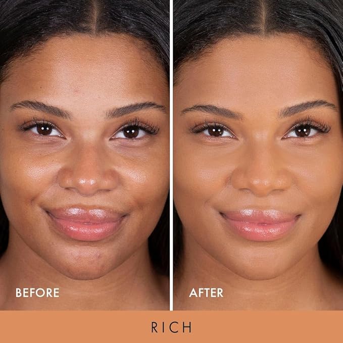 Wander Beauty Wanderlust Powder Foundation - Rich - Blurs and Evens Skin Tone - Perfects and Hydrates With Hyaluronic Acid, Aloe, Honeysuckle, & Vitamin E - Lightweight, Buildable Coverage - 0.31 oz-Velvo Beauty