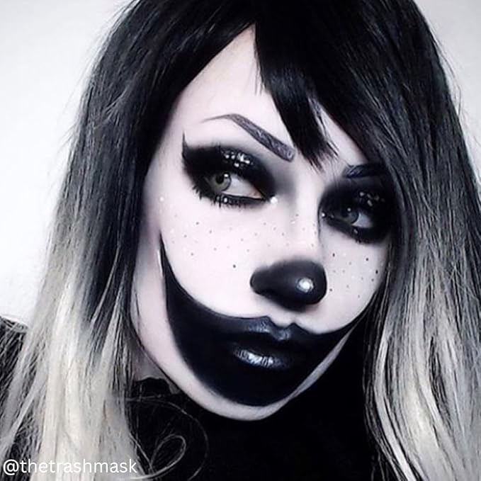 Mehron Makeup Foundation Greasepaint | Stage, Face Paint, Body Paint, Halloween Makeup 1.25 oz (38 g) (BLACK)-Velvo Beauty