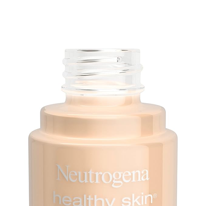 Neutrogena Healthy Skin Liquid Makeup Foundation, Broad Spectrum SPF 20 Sunscreen, Lightweight & Flawless Coverage Foundation with Antioxidant Vitamin E & Feverfew, Natural Beige, 1 fl. oz (Pack of 2)-Velvo Beauty