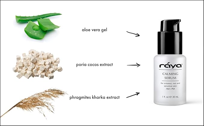 RAYA Calming Serum (504) | Calming Facial Treatment for Irritated and Sensitive Skin | Helps Relieve Inflammation and Reduce Redness-Velvo Beauty