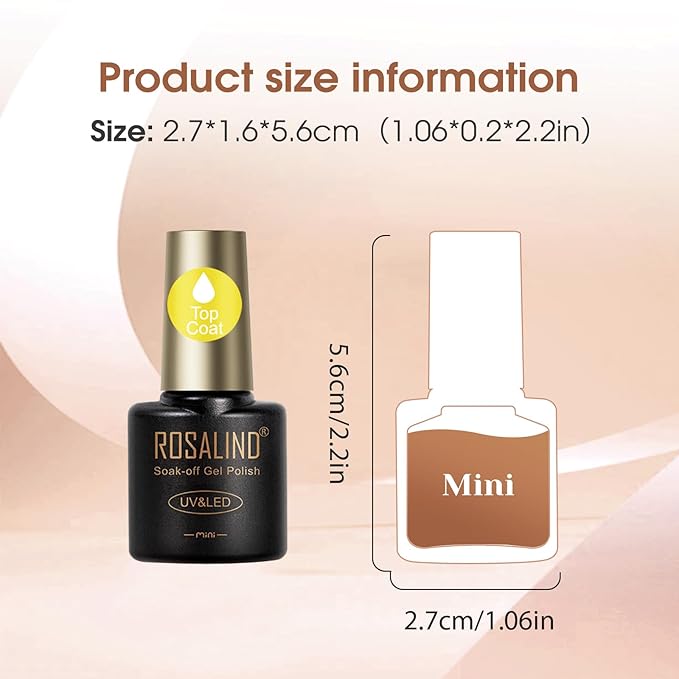 ROSALIND 8 PCS Dehydrator Nail Primer and Top & Base Coats Kit, Nail Strengthening System Superior Protein Bonding, Fast Air Dry for Acrylic Powders Nail Gel Polish-Velvo Beauty