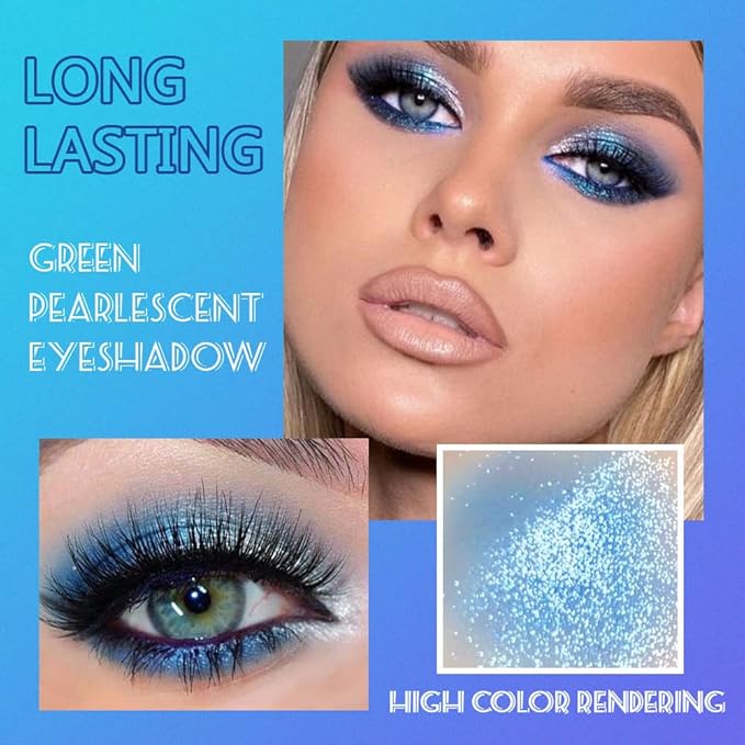 9 Colors Shimmer Matte Blue Eyeshadow Palette.Highly Pigmented Light Blue Eyeshadow Dark Blue Eye shadow Paleta.Blendability Shiny Matte Blue Makeup Powder Palet.paleta de sombras de ojos azul-Velvo Beauty