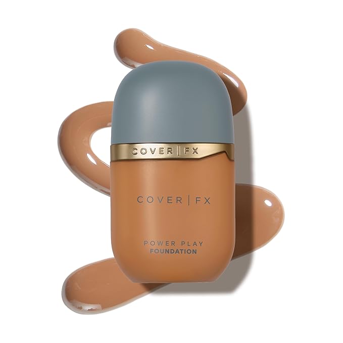 COVER FX Power Play Foundation - Shade T4 - Buildable Full Coverage - Waterproof Sweat-Proof Transfer-Proof - Natural Matte Finish - All Skin Types-Velvo Beauty