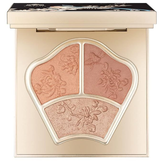 CATKIN Powder Blush Pink Nude Eyeshadow Palette Cheek Highlighter Makeup Palette (C02 Orange)-Velvo Beauty