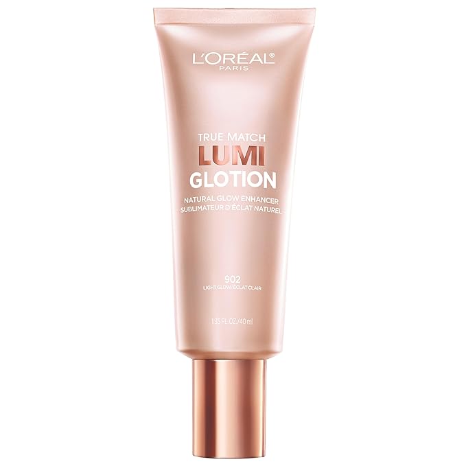 L'Oreal Paris Makeup True Match Lumi Glotion, Natural Glow Enhancer, Illuminator Highlighter, Bronzing Drops For a Sun-Kissed Glow, 902 Light-Velvo Beauty